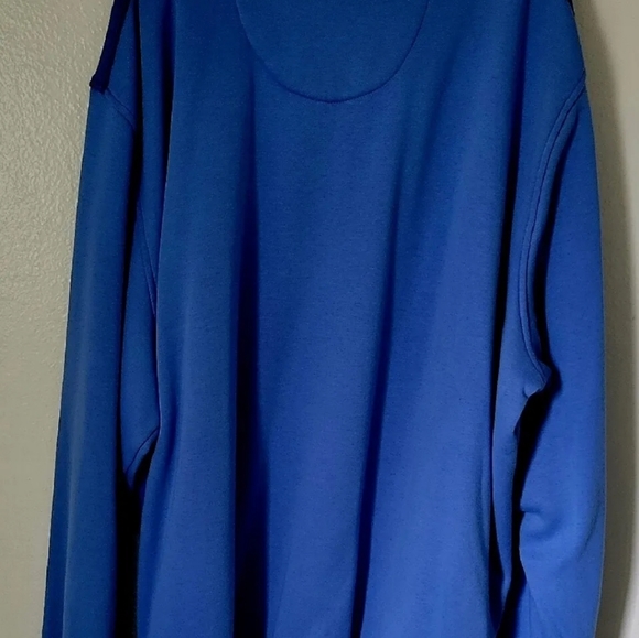 VAN HEUSEN Men's Big & Tall Flex Fleece Crewneck Pullover Sweatshirt (4XLT) Blue - Picture 2 of 3